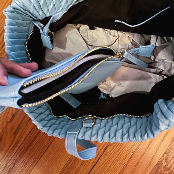 Rare EXPRESSIONS Eco Crossbody Tote Bag w/ Clutch & Ronni Nicole MIDI Dress! - Picture 7 of 16